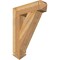 Ekena Millwork Traditional Arts & Crafts Rough Sawn Bracket, Western Red Cedar, 6"W x 26"D x 34"H BKT06X26X34TRA03RWR - alternate 1